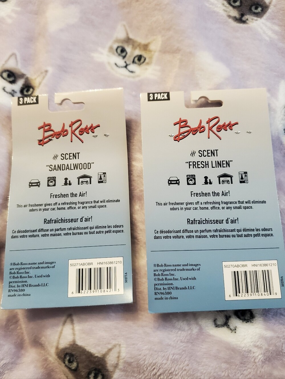 2 - 3Pk Bob Ross Car Freshener - Picture 4 of 4